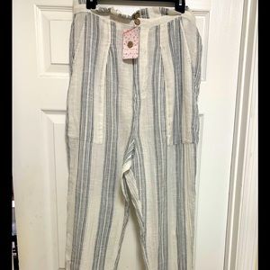 Free People High Waisted Crop Pants Beach Coverup